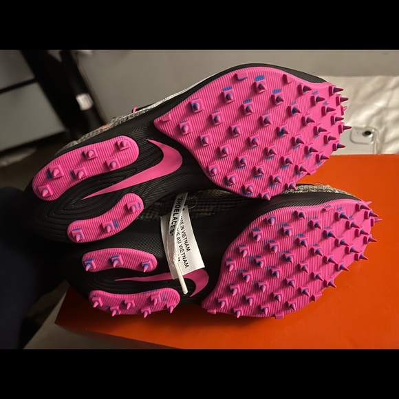 Nike Vapor Street Off-White Black Laser Fuchsia Womens size 5 Kids size 3.5y - Picture 5 of 6